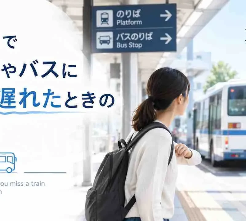 日本で電車やバスに乗り遅れたときの対応【完全ガイド】