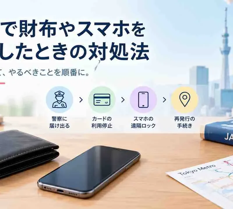 日本で財布やスマホをなくしたときの対処法