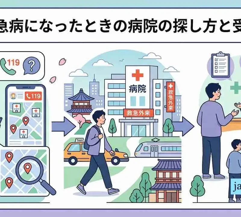 日本で急病になったときの病院の探し方と受診手順