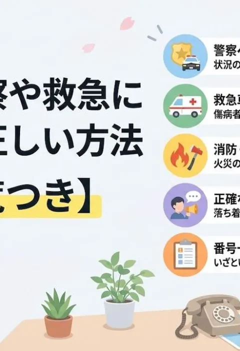 日本で警察や救急に連絡する正しい方法【番号一覧つき】
